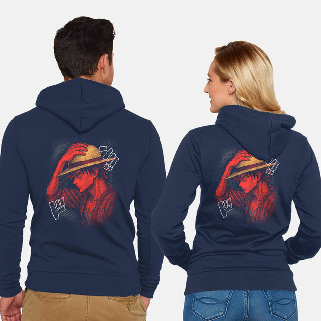 Mugiwara Pirate King-Unisex-Zip-Up-Sweatshirt-constantine2454