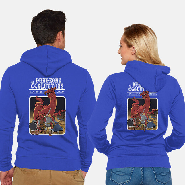 Dungeon Cookbook-Unisex-Zip-Up-Sweatshirt-zascanauta