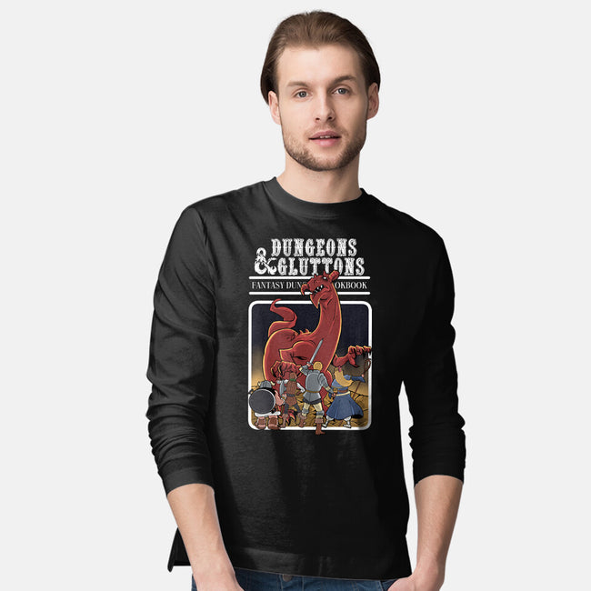 Dungeon Cookbook-Mens-Long Sleeved-Tee-zascanauta