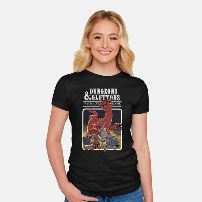 Dungeon Cookbook-Womens-Fitted-Tee-zascanauta