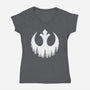 Rebel Wings-Womens-V-Neck-Tee-rocketman_art