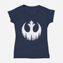 Rebel Wings-Womens-V-Neck-Tee-rocketman_art