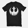 Rebel Wings-Womens-Fitted-Tee-rocketman_art