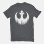 Rebel Wings-Womens-Fitted-Tee-rocketman_art