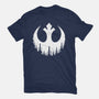 Rebel Wings-Womens-Fitted-Tee-rocketman_art