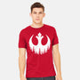 Rebel Wings-Mens-Heavyweight-Tee-rocketman_art