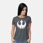 Rebel Wings-Womens-Basic-Tee-rocketman_art