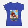 Hot Today Satan-Womens-V-Neck-Tee-Boggs Nicolas