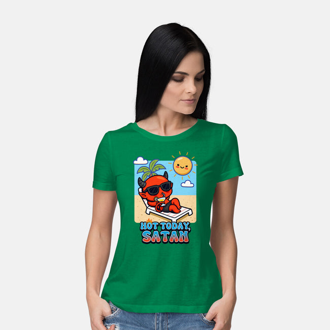 Hot Today Satan-Womens-Basic-Tee-Boggs Nicolas