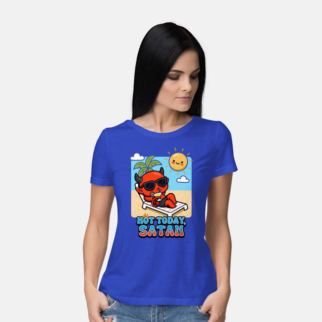 Hot Today Satan-Womens-Basic-Tee-Boggs Nicolas