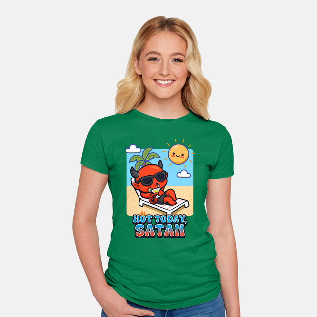 Hot Today Satan-Womens-Fitted-Tee-Boggs Nicolas
