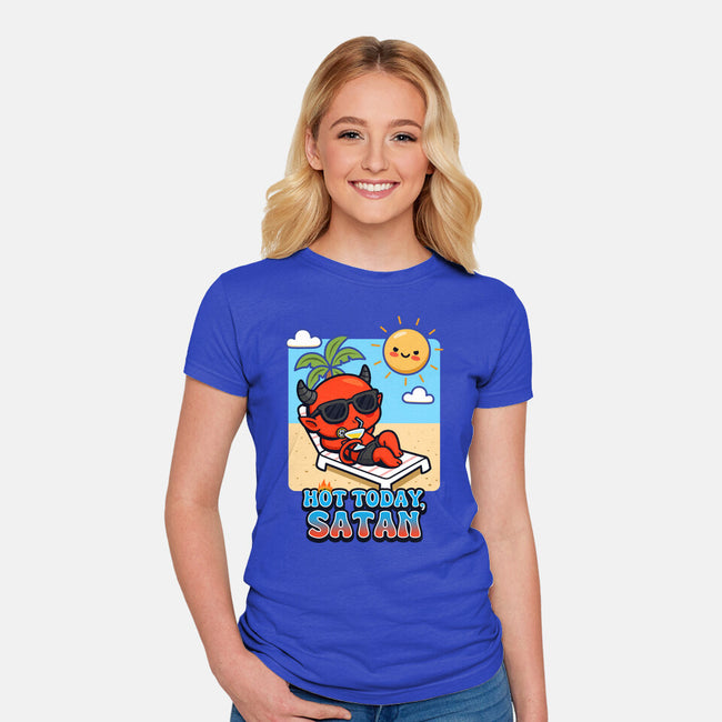 Hot Today Satan-Womens-Fitted-Tee-Boggs Nicolas