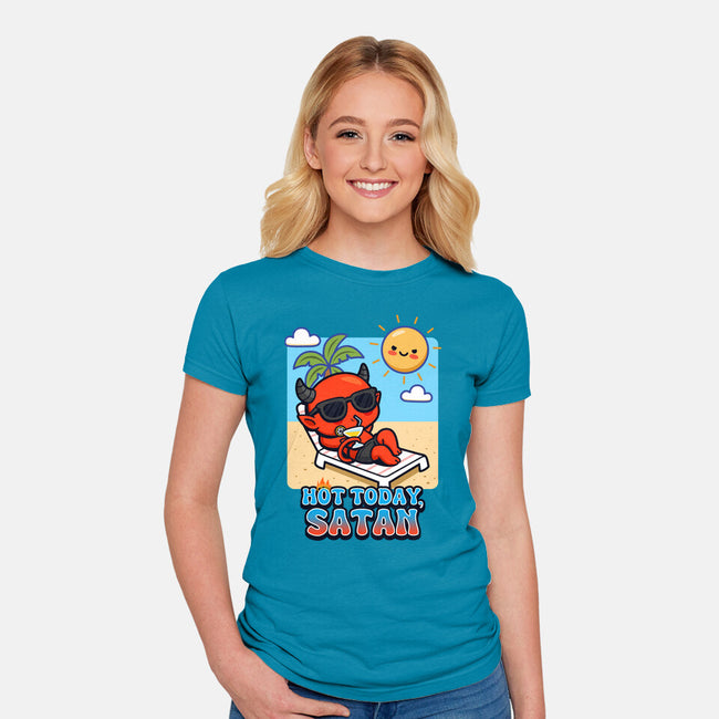 Hot Today Satan-Womens-Fitted-Tee-Boggs Nicolas