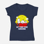 Furr Ever Sunshine-Womens-V-Neck-Tee-krisren28