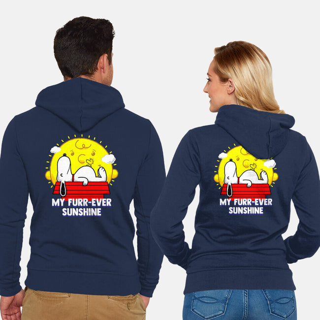 Furr Ever Sunshine-Unisex-Zip-Up-Sweatshirt-krisren28
