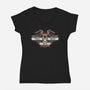 Take Me Back To The 90s-Womens-V-Neck-Tee-glitchygorilla