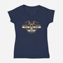 Take Me Back To The 90s-Womens-V-Neck-Tee-glitchygorilla