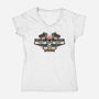 Take Me Back To The 90s-Womens-V-Neck-Tee-glitchygorilla