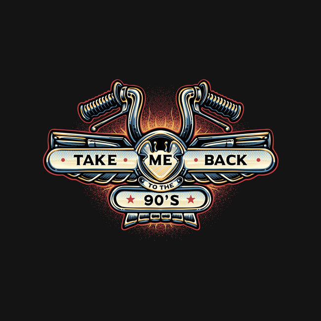 Take Me Back To The 90s-Womens-Fitted-Tee-glitchygorilla