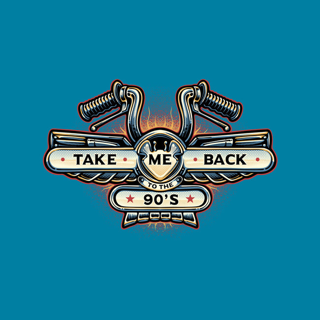 Take Me Back To The 90s-Womens-Fitted-Tee-glitchygorilla