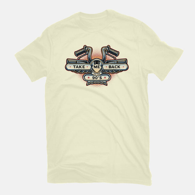 Take Me Back To The 90s-Mens-Basic-Tee-glitchygorilla