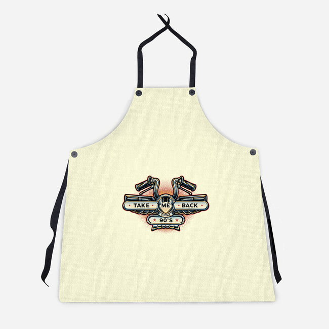 Take Me Back To The 90s-Unisex-Kitchen-Apron-glitchygorilla