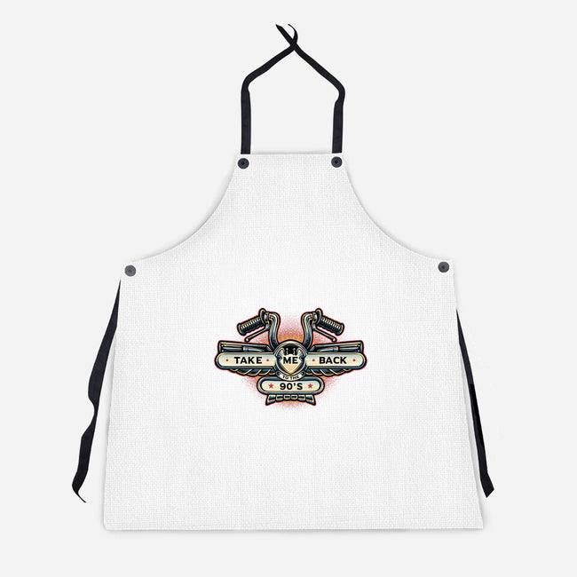 Take Me Back To The 90s-Unisex-Kitchen-Apron-glitchygorilla