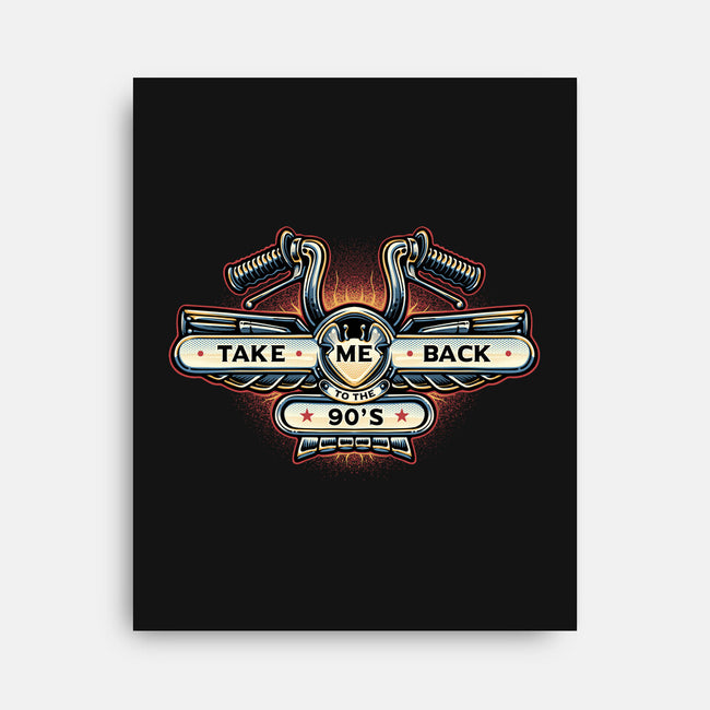 Take Me Back To The 90s-None-Stretched-Canvas-glitchygorilla