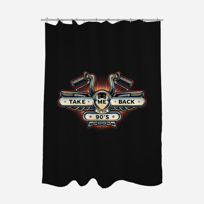 Take Me Back To The 90s-None-Polyester-Shower Curtain-glitchygorilla