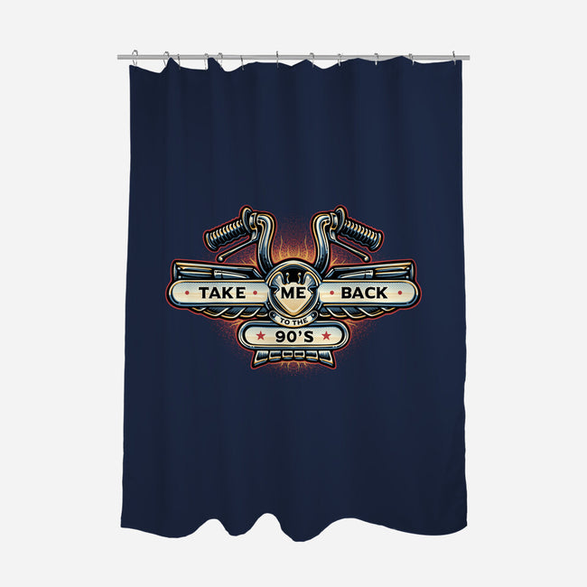 Take Me Back To The 90s-None-Polyester-Shower Curtain-glitchygorilla