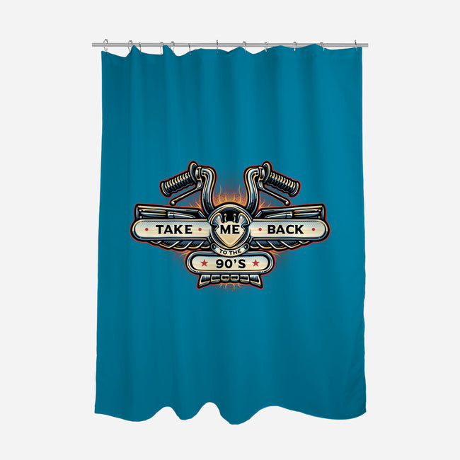 Take Me Back To The 90s-None-Polyester-Shower Curtain-glitchygorilla