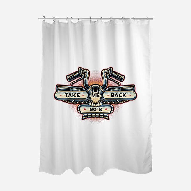 Take Me Back To The 90s-None-Polyester-Shower Curtain-glitchygorilla