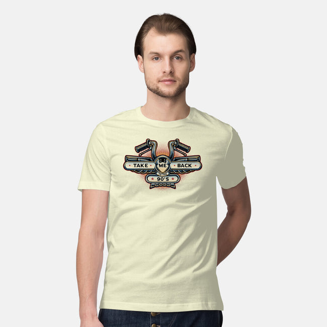Take Me Back To The 90s-Mens-Premium-Tee-glitchygorilla