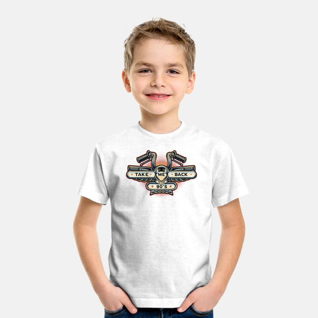 Take Me Back To The 90s-Youth-Basic-Tee-glitchygorilla