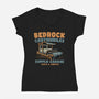 Cave Mobiles Supply Garage-Womens-V-Neck-Tee-glitchygorilla