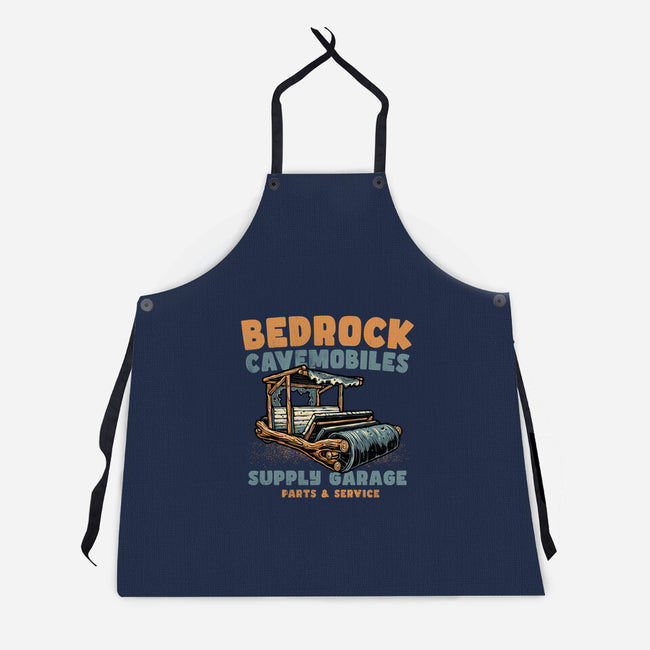 Cave Mobiles Supply Garage-Unisex-Kitchen-Apron-glitchygorilla