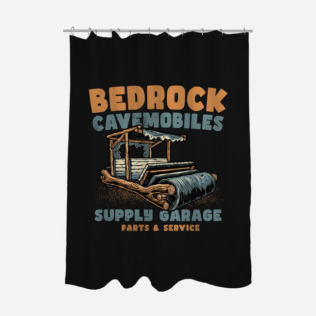 Cave Mobiles Supply Garage-None-Polyester-Shower Curtain-glitchygorilla