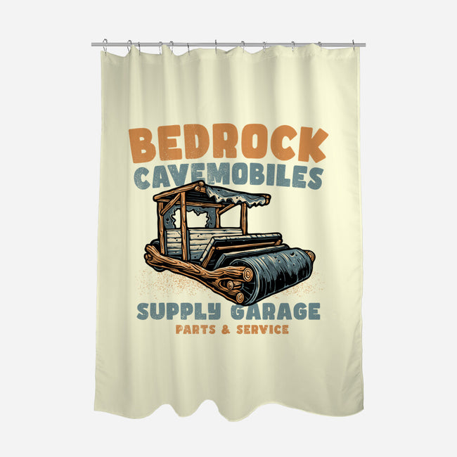 Cave Mobiles Supply Garage-None-Polyester-Shower Curtain-glitchygorilla