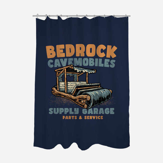 Cave Mobiles Supply Garage-None-Polyester-Shower Curtain-glitchygorilla