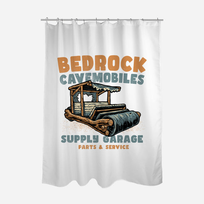 Cave Mobiles Supply Garage-None-Polyester-Shower Curtain-glitchygorilla