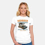 Cave Mobiles Supply Garage-Womens-Fitted-Tee-glitchygorilla