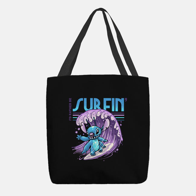 I'd Rather Be Surfin-None-Basic Tote-Bag-glitchygorilla