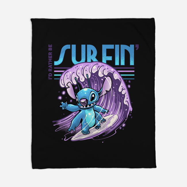 I'd Rather Be Surfin-None-Fleece-Blanket-glitchygorilla