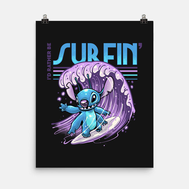 I'd Rather Be Surfin-None-Matte-Poster-glitchygorilla