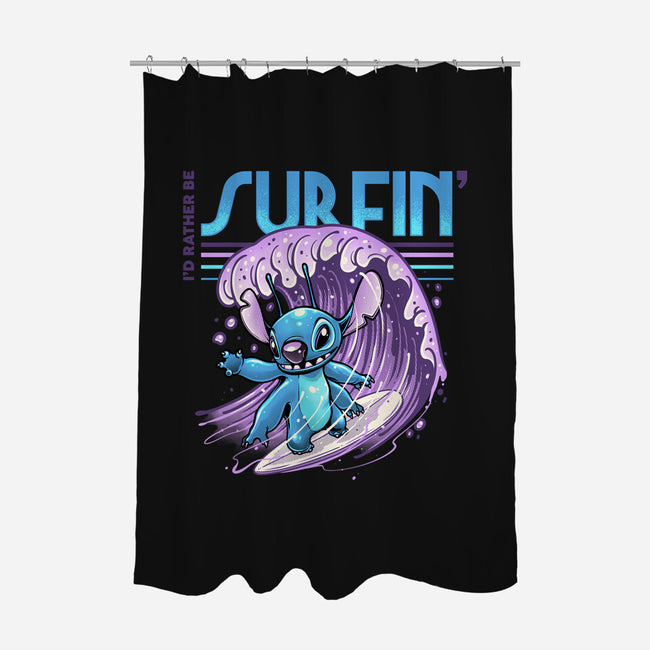 I'd Rather Be Surfin-None-Polyester-Shower Curtain-glitchygorilla