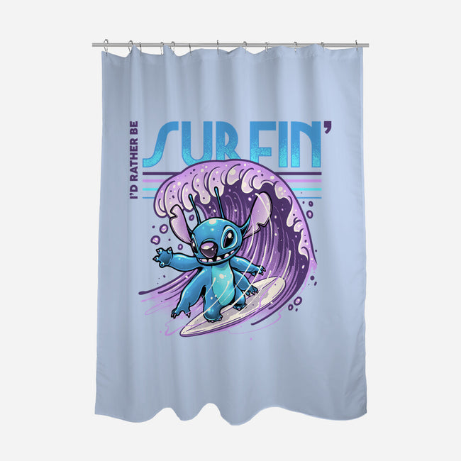 I'd Rather Be Surfin-None-Polyester-Shower Curtain-glitchygorilla