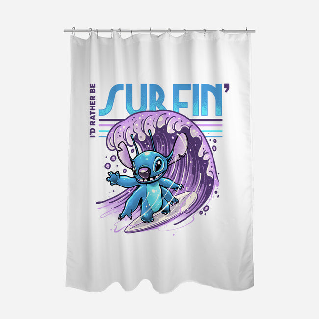 I'd Rather Be Surfin-None-Polyester-Shower Curtain-glitchygorilla