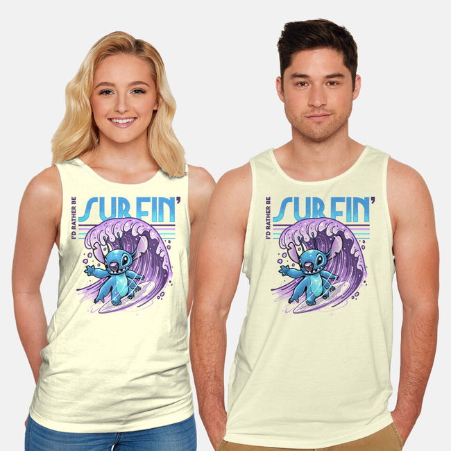 I'd Rather Be Surfin-Unisex-Basic-Tank-glitchygorilla