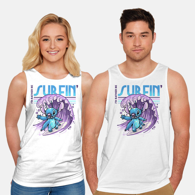I'd Rather Be Surfin-Unisex-Basic-Tank-glitchygorilla