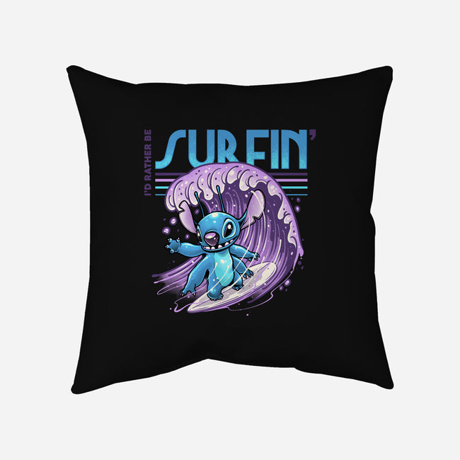 I'd Rather Be Surfin-None-Removable Cover w Insert-Throw Pillow-glitchygorilla